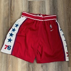 NBA 76ers 1977 retro shorts Adult Extra large